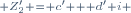 \scriptstyle Z'_2 = c' + d' i 