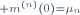 \scriptstyle m^{(n)}(0)=\mu_n