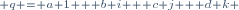 \scriptstyle q = a 1 + b i + c j + d k 