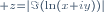 \scriptstyle z=|\Im(\ln(x+iy))|