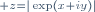 \scriptstyle z=|\exp(x+iy)|