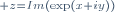 \scriptstyle z=Im(\exp(x+iy))