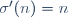 \sigma'(n)=n