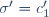 \sigma'=c'_1