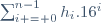 \sum_{i = 0}^{n-1}h_i.16^i