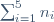 \sum_{i=1}^5n_i