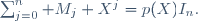 \sum_{j=0}^n M_j X^j=p(X)I_n.