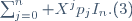 \sum_{j=0}^n X^jp_jI_n.\ \ (3)