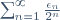 \sum_{n=1}^\infty\frac{\epsilon_n}{2^n}