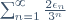\sum_{n=1}^\infty\frac{2\epsilon_n}{3^n}