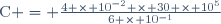 \text{C} = \frac{4 \times 10^{-2} \times 30 \times 10^5}{6 \times 10^{-1}}