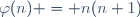 \varphi(n) = n(n+1)