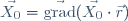 \vec{X_0}=\vec{\mathrm{grad}}(\vec{X_0}\cdot\vec{r})