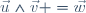 \vec{u}\wedge\vec{v} =\vec{w}