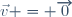\vec{v} = \overrightarrow{0}