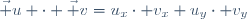 \vec u \cdot \vec v=u_x\cdot v_x+u_y\cdot v_y