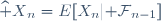 {\widehat X}_n=E[X_n|{\cal F}_{n-1}]