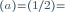 {}^{\Q(a)=\Q(1/2)=\Q}