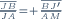 {}^{\frac{\overline{JB}}{\overline{JA}}= \frac{\overline{BJ'}}{\overline{AM}}}