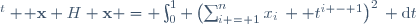 {}^t \! \textbf{x} H \textbf{x} = \int_0^1 \left(\sum_{i = 1}^nx_i\,  t^{i - 1}\right)^2\, \mathrm{d}t