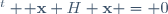 {}^t \! \textbf{x} H \textbf{x} = 0