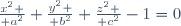 {x^2 \over a^2}+{y^2 \over b^2}+{z^2 \over c^2}-1=0