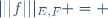 |||f|||_{E,F} = 