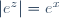 |e^z|=e^x
