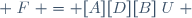  \{F\} = [A][D][B]\{U\} \,