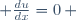  \frac{du}{dx}=0\, 