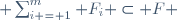  \sum_{i = 1}^m F_i \subset F 