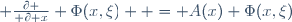  {\partial \over \partial x} \Phi(x,\xi)  = A(x) \Phi(x,\xi)