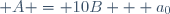  A = 10B + a_0\,