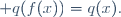 \forall x\in E,\; q(f(x))=q(x).
