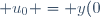u_0 = y(0)