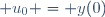  u_0 = y(0)