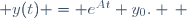  y(t) = e^{At} y_0. \, 