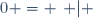 0 = \left\{ | \right\}