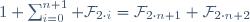 1+\sum_{i=0}^{n+1} \mathcal{F}_{2{}\cdot{}i}=\mathcal{F}_{2{}\cdot{}n+1}+\mathcal{F}_{2{}\cdot{}n+2}