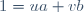 1=ua+vb