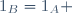 1_B=1_A 
