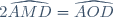 2\widehat{AMD}=\widehat{AOD}