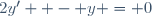 2y'  - y = 0