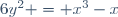 6y^2 = x^3-x
