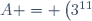 A = \left(3^{11}\right)^2 - 1 = 3^{22} - 1 = 3^{23 - 1} - 1
