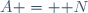 A = \mathbb N