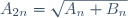 A_{2n}=\sqrt{A_n B_n}\qquad