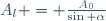 A_l = \frac{A_0}{\sin \alpha}