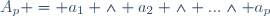 A_p = a_1 \wedge a_2 \wedge ...\wedge a_p