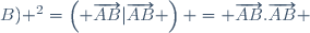 \left( \Delta s_{(A;B)} \right)^2=\left( \overrightarrow{AB}|\overrightarrow{AB} \right) = \overrightarrow{AB}.\overrightarrow{AB} 